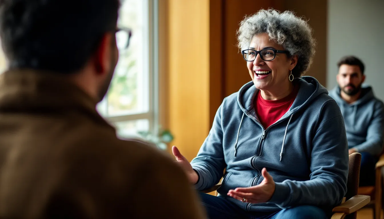 Gespräch in der Besprechung