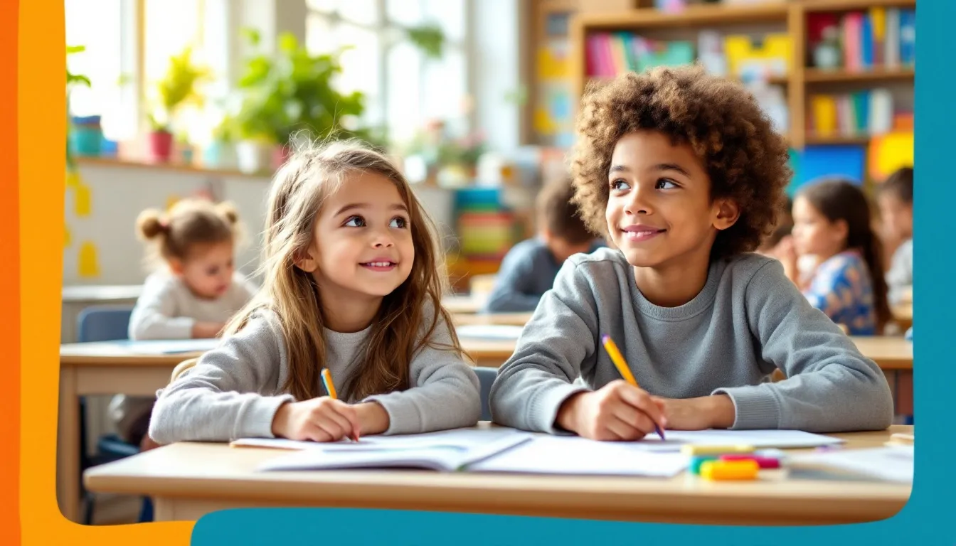Schule langweilig: Klassenzimmer-Szene