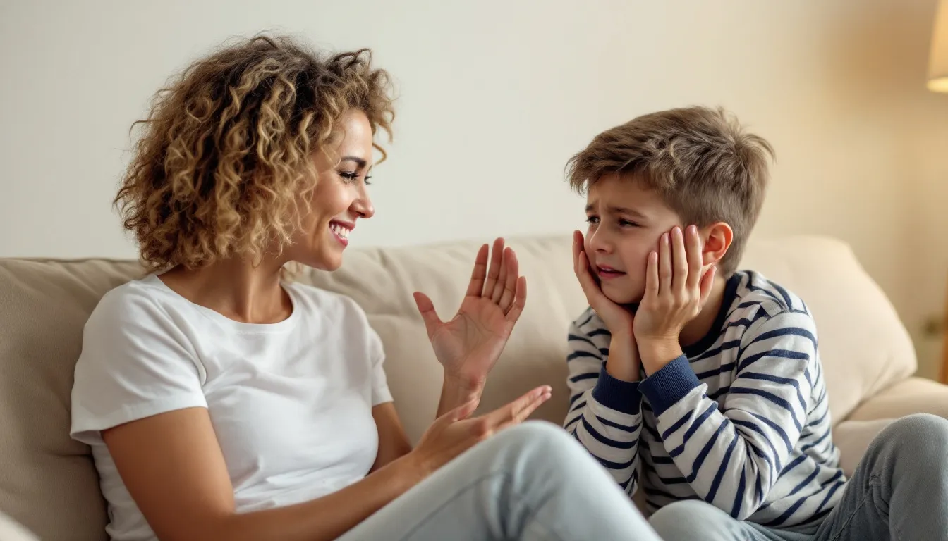 Gespräch im Wohnzimmer