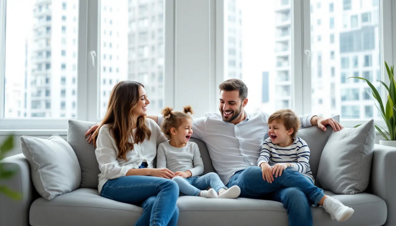 Familie im Großstadtdschungel