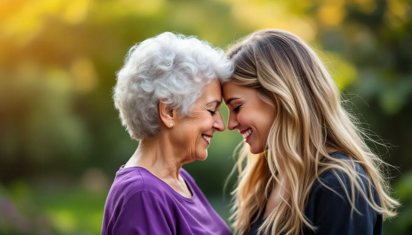 Dankbarkeit für die Mama: Ein berührender Moment zwischen Generationen.